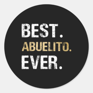Abuelito ooit grafisch cadeau van kleindochter Gra Ronde Sticker