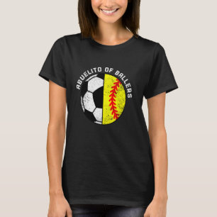 Abuelito van Ballers Grappig Voetbal Softbal Abuel T-shirt