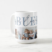 Abuelito We houden van je 4 Foto Collage Koffiemok (Voorkant links)