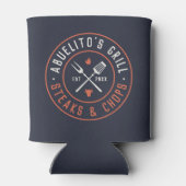 Abuelito's Grill-persoonlijk jaar ingesteld Blikjeskoeler (Achterkant)