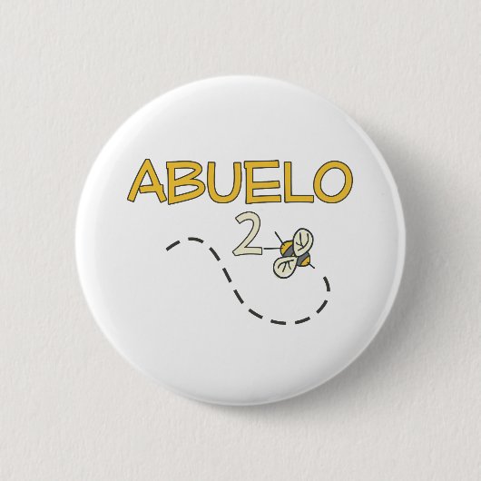 Abuelo 2 Bee Ronde Button 5,7 Cm (Voorkant)