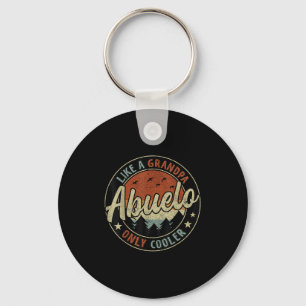 Abuelo als een opa alleen koeler Vintage Retro Fa Sleutelhanger