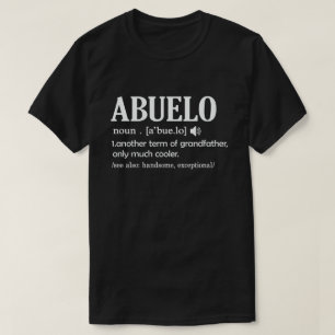 Abuelo Definition Funny Betekenis van opa opa Gift T-shirt