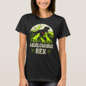 Abuelo Dinosaur T Rex Abuelosaurus 4 Kinder famili T-shirt (Voorkant)