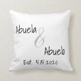 Abuelo en Abuelo Vastgestelde datum Sierkussen