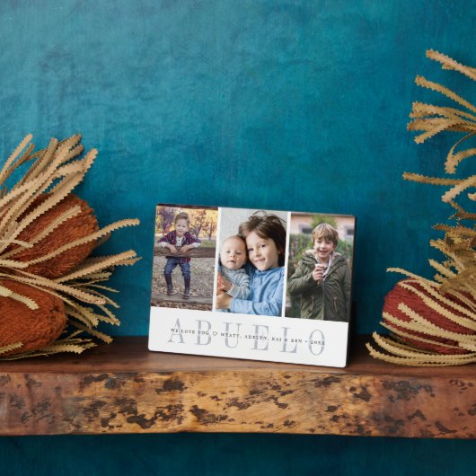 Abuelo | Foto-collage voor kleinkinderen Fotoplaat (Zijkant)