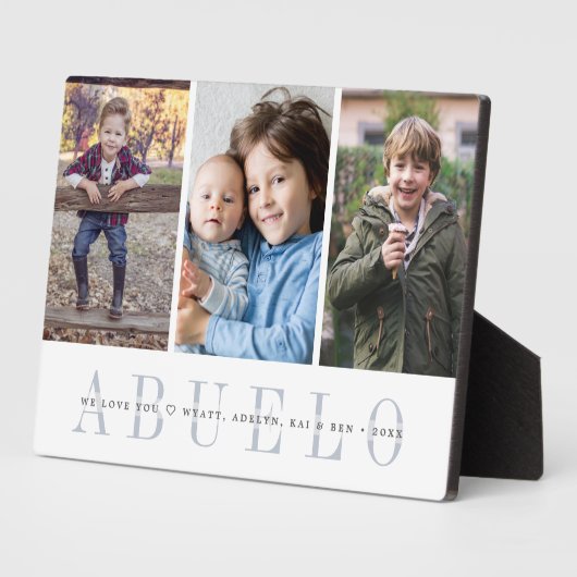 Abuelo | Foto-collage voor kleinkinderen Fotoplaat (Zijkant)