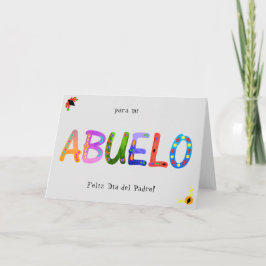 ABUELO gebold Geometric Boho Father's Day Card Kaart