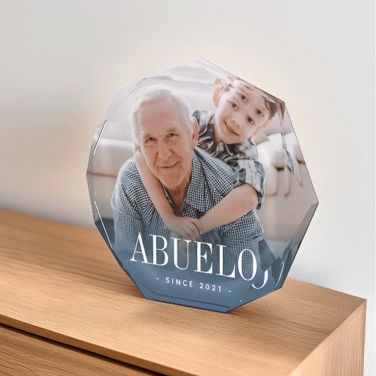 Abuelo Grandpa Jaar ingesteld Fotoblokken