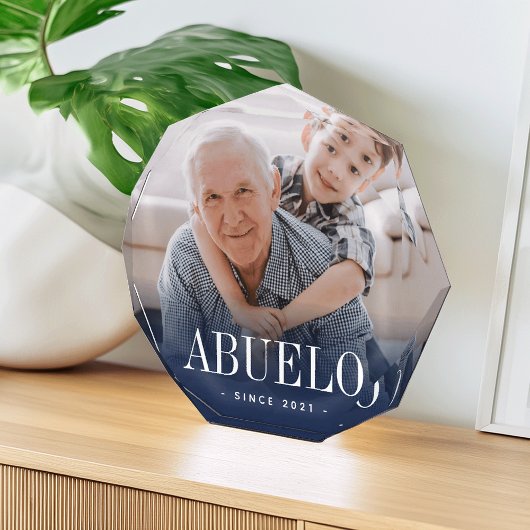 Abuelo Grandpa Jaar ingesteld Fotoblokken
