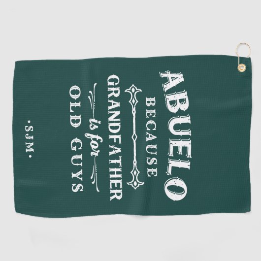 Abuelo | Grootvader is voor oude jongens Golfhanddoek (Horizontaal)