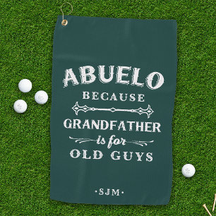 Abuelo Grootvader is voor oude jongens Golfhanddoek