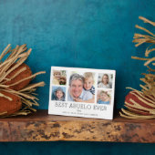 Abuelo Grootvader Kleinkinderen Fotocollage Fotoplaat (Zijkant)