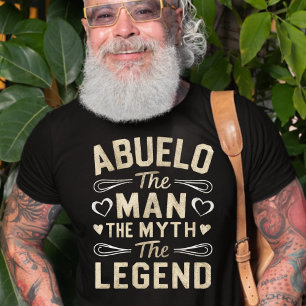 ABUELO   Het Man De mythe De legende Vaderdag T-shirt