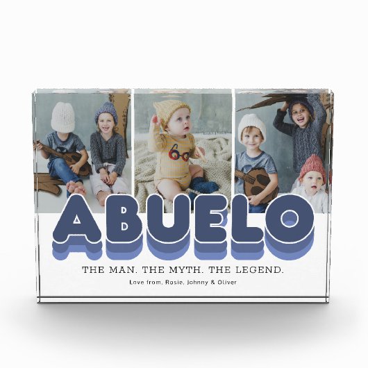 Abuelo Man Myth Legend Photo Block Fotoblokken (Voorkant)