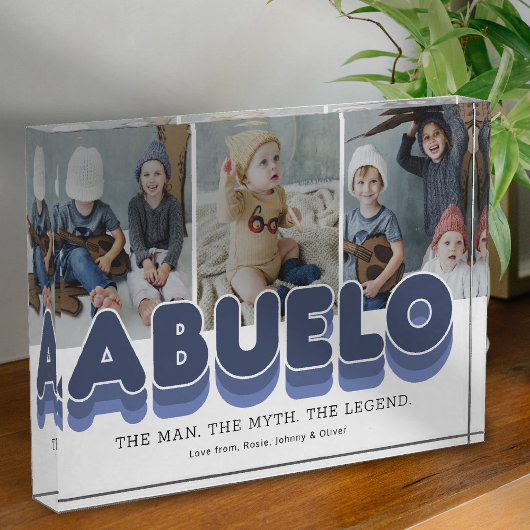Abuelo Man Myth Legend Photo Block Fotoblokken