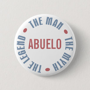 Abuelo Man Myth Legend Ronde Button 5,7 Cm