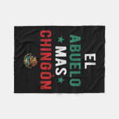 Abuelo Mas Chingon Spaanse leraren Vaderdag Gi Fleece Deken (Voorkant (Horizontaal))