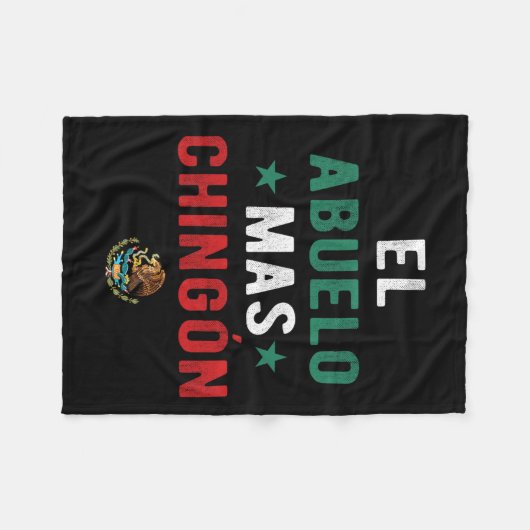 Abuelo Mas Chingon Spaanse leraren Vaderdag Gi Fleece Deken (Voorkant (Horizontaal))