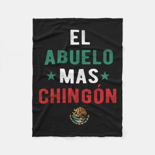 Abuelo Mas Chingon Spaanse leraren Vaderdag Gi Fleece Deken (Voorkant)