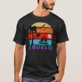 Abuelo Retro Sunset Ocean Grootvader T-shirt (Voorkant)