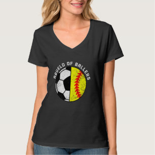 Abuelo van Ballers Grappig Voetbal Softbal Abuelo T-shirt