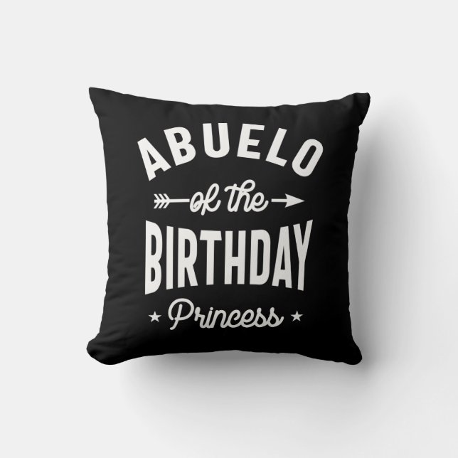 Abuelo van de Birthday Princess Kussen (Voorkant)
