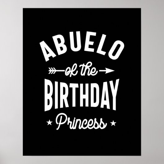 Abuelo van de Birthday Princess Poster (Voorkant)
