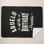 Abuelo van de Birthday Princess Sherpa Deken (Voorkant (horizontaal))