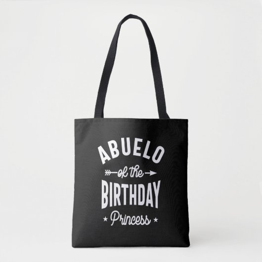 Abuelo van de Birthday Princess Tote Bag (Voorkant)