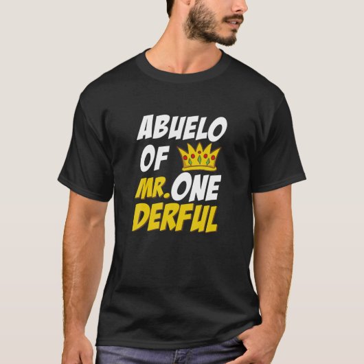 Abuelo van de heer nederful 1st Birthday Matching  T-shirt (Voorkant)