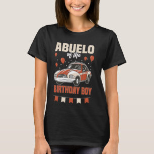 Abuelo van de oude auto van de verjaardagsjongen t-shirt
