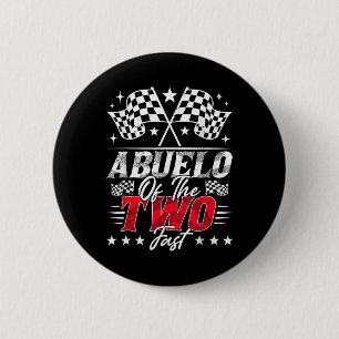 Abuelo van de twee snelle tweede verjaardag raceau ronde button 5,7 cm