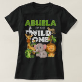 Abuelo van het Wild One Zoo Birthday Safari Oerwou T-shirt (Design voorkant)