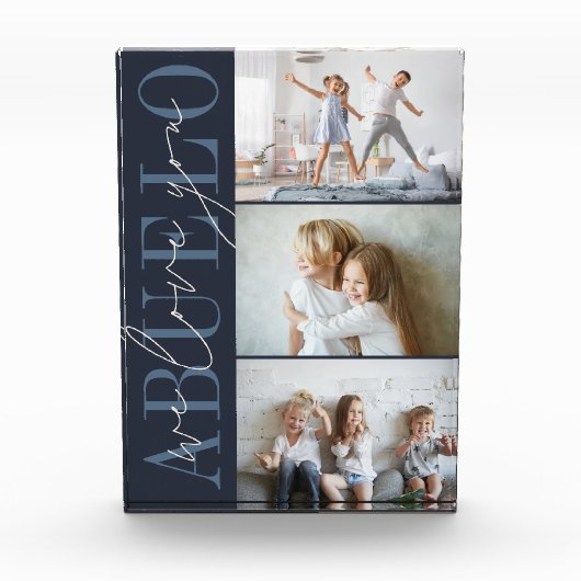 Abuelo We houden van je 3 Fotoblokken (Voorkant)