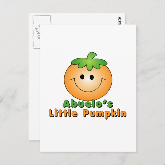 Abuelo's pompoen Abuelo Briefkaart (Voorkant / Achterkant)