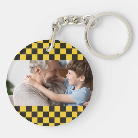 Abuelo's Taxi | Funny Grandfather Nickname Foto Sleutelhanger (Achterkant)