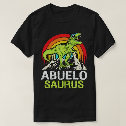 Abuelosaurus Dinosaur Grandpa Saurus Vaderdag T-shirt (Design voorkant)