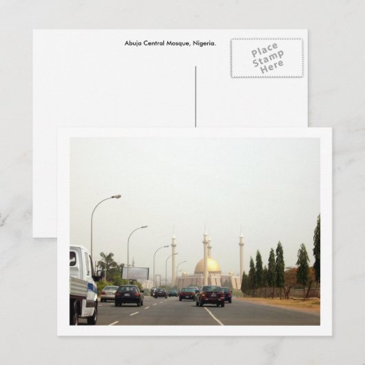 Abuja Central Mosque Briefkaart (Voorkant / Achterkant)