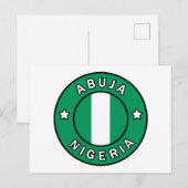 Abuja Nigeria Briefkaart (Voorkant / Achterkant)