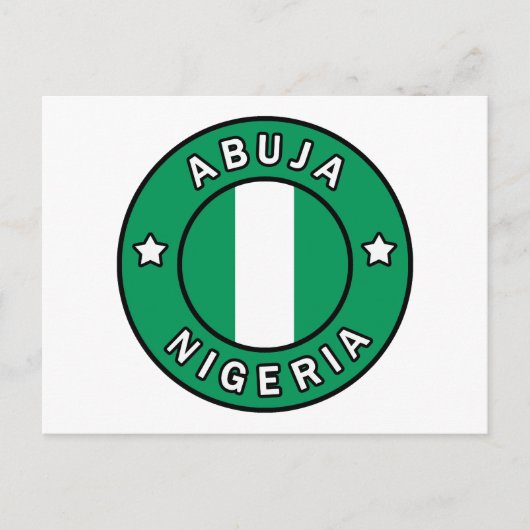 Abuja Nigeria Briefkaart (Voorkant)