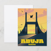 Abuja Nigeria City Gate Vintage reisposter (Voorkant / Achterkant)