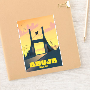 Abuja Nigeria City Gate Vintage reisposter Sticker