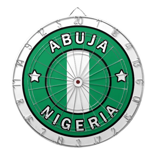 Abuja Nigeria Dartbord (Voorkant)