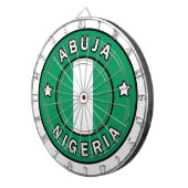 Abuja Nigeria Dartbord (Voorkant Rechts)