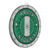Abuja Nigeria Dartbord (Voorkant Links)