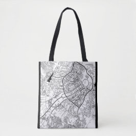 Abuja Nigeria Kaart Tote Bag