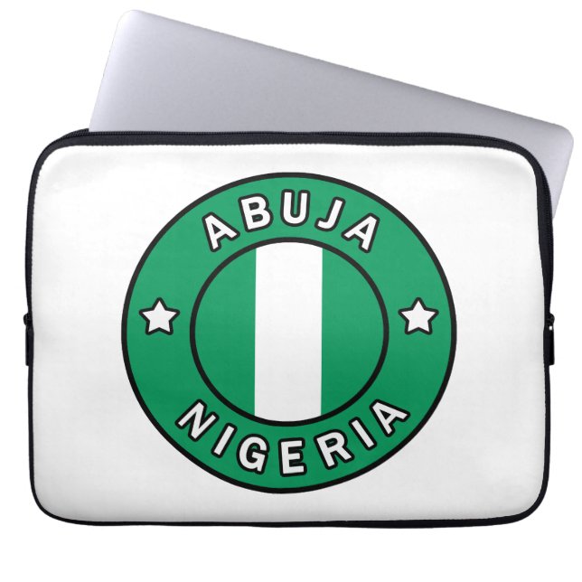 Abuja Nigeria Laptop Sleeve (Voorkant)