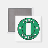 Abuja Nigeria Magneet (Voorkant / Achterkant)