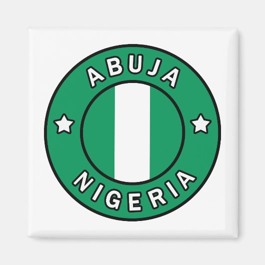 Abuja Nigeria Magneet (Voorkant)